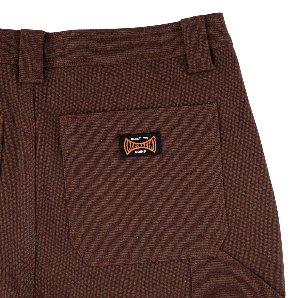Independent Built To Grind Canvas Shorts Chocolate