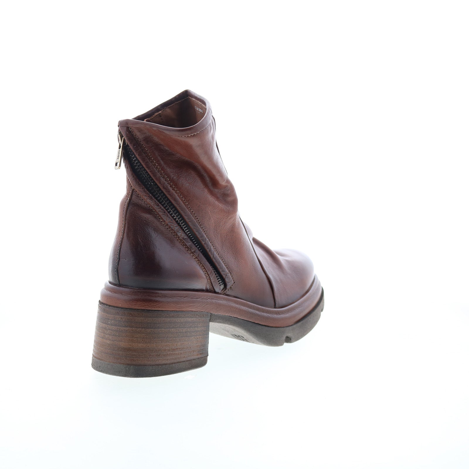 Edgar Womens Brown Leather Zipper Casual Dress Boots