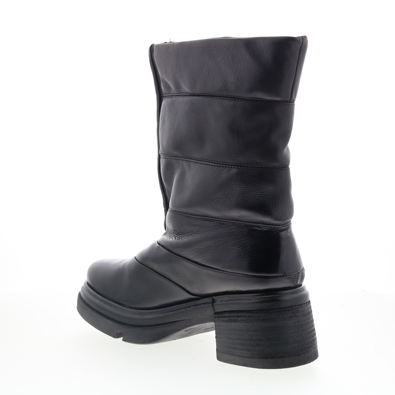 Edwin Womens Black Leather Zipper Casual Dress Boots