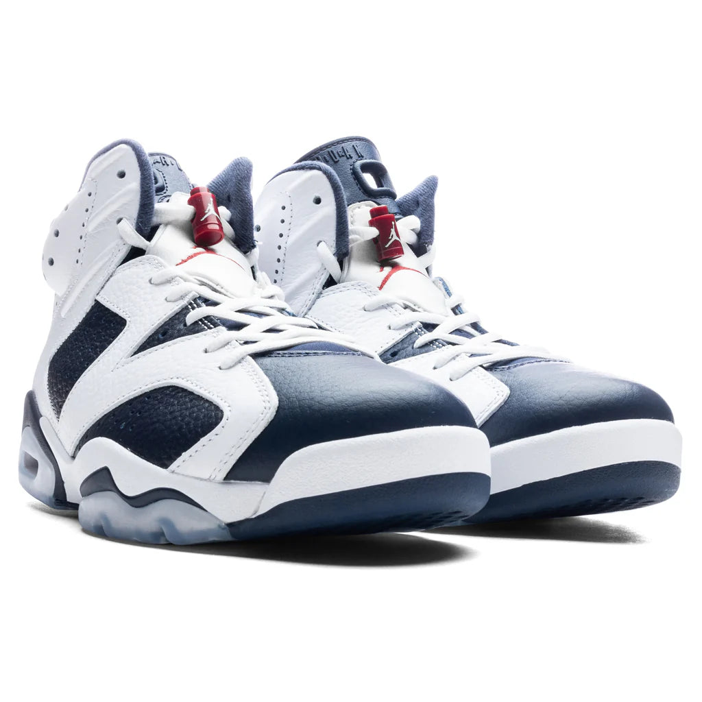 Air Jordan 6 Retro Olympic White Varsity Red Midnight Navy