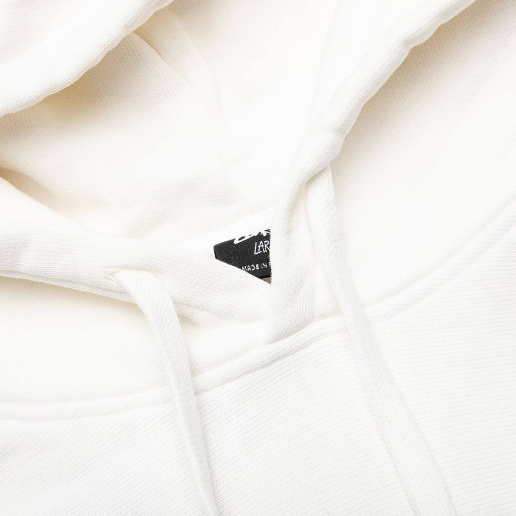 Skull Bones Pigment Dyed Hoodie Natural