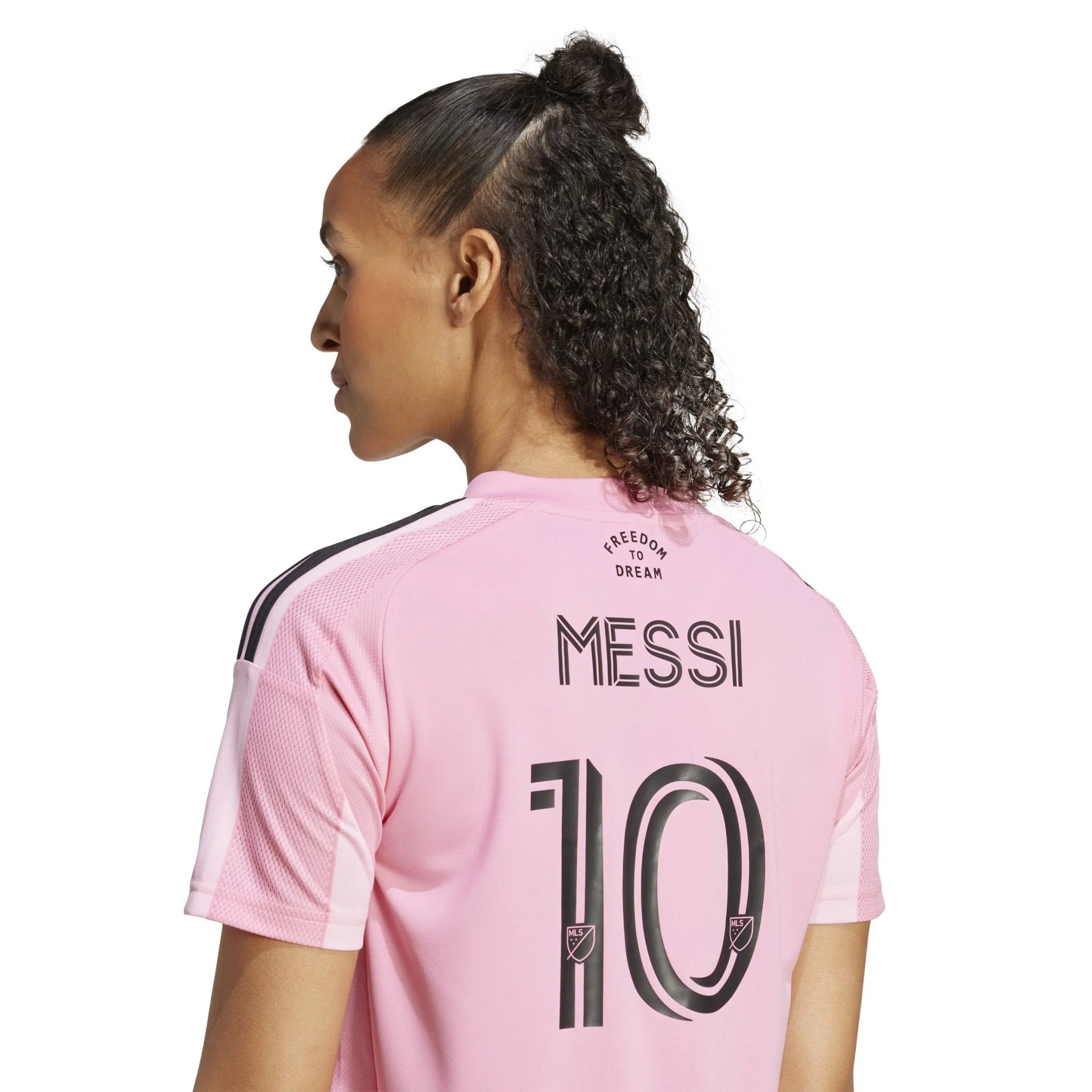 adidas Womens Inter Miami CF Messi Home Jersey 25 26 Pink