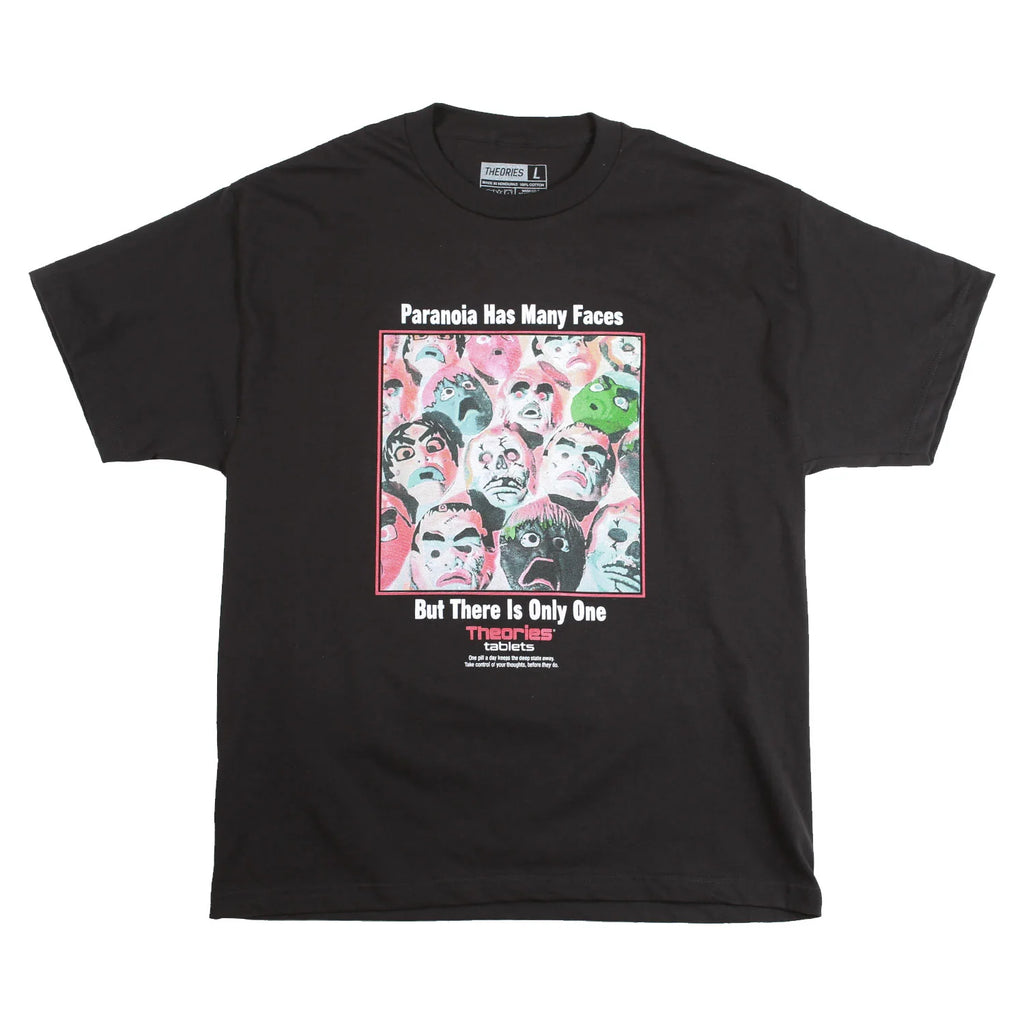 Theories Paranoia Tee Black