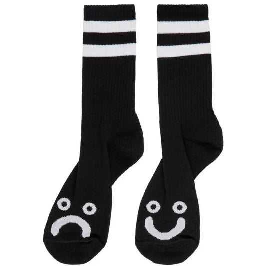 Polar Happy Sad Socks Black White
