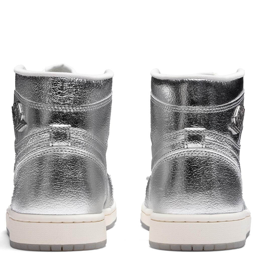 Womens Air Jordan 1 Retro Hi OG Metallic Silver Photon Dust Sail