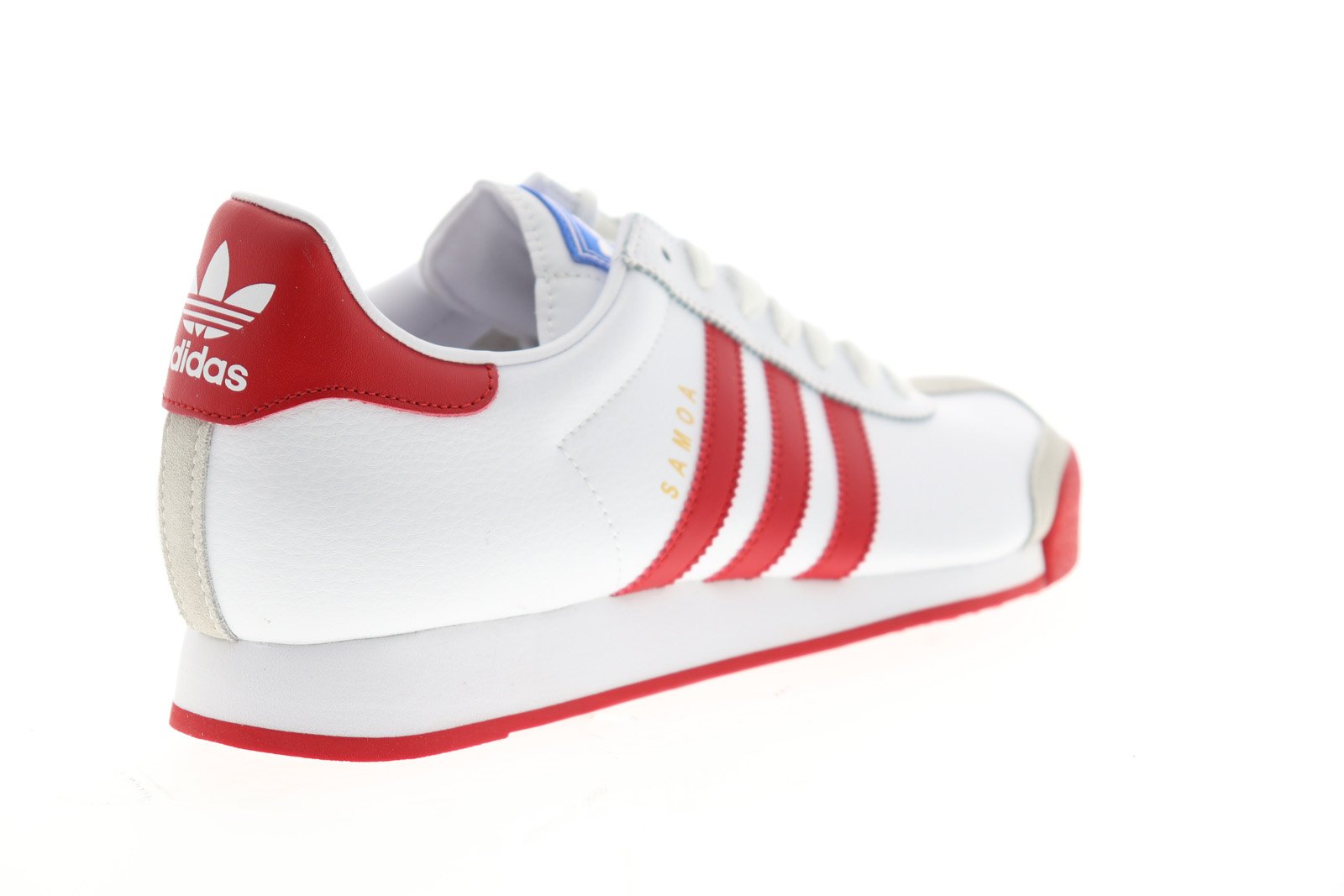 Samoa EG3001 Mens White Suede Originals Lace Up Lifestyle Sneakers Shoes