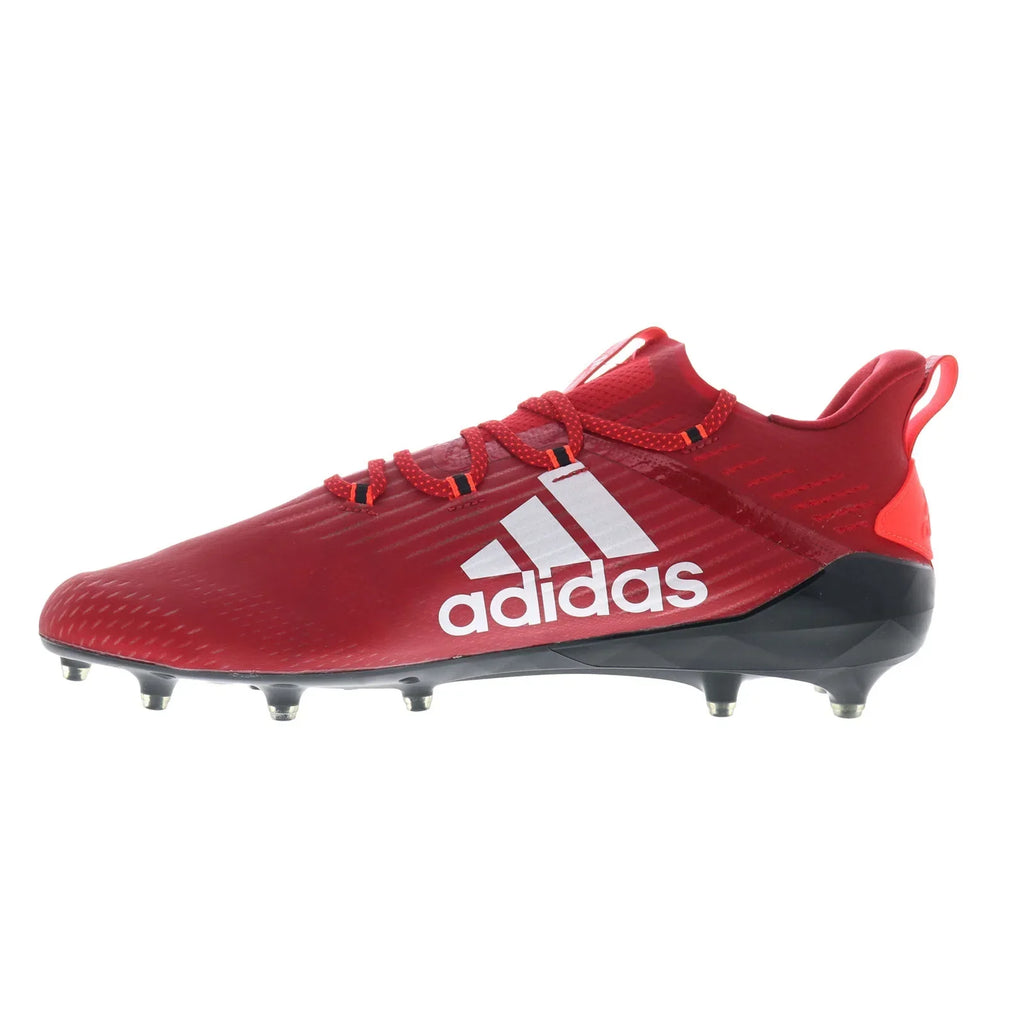 Adizero EH1313 Mens Red Synthetic Athletic Football Cleats Shoes