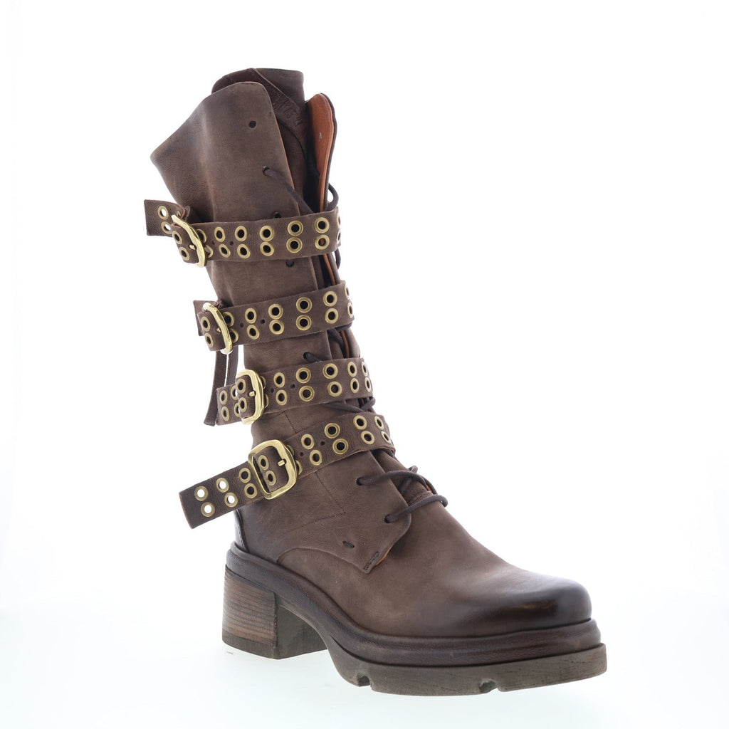 Ellington Womens Brown Leather Zipper Casual Dress Boots