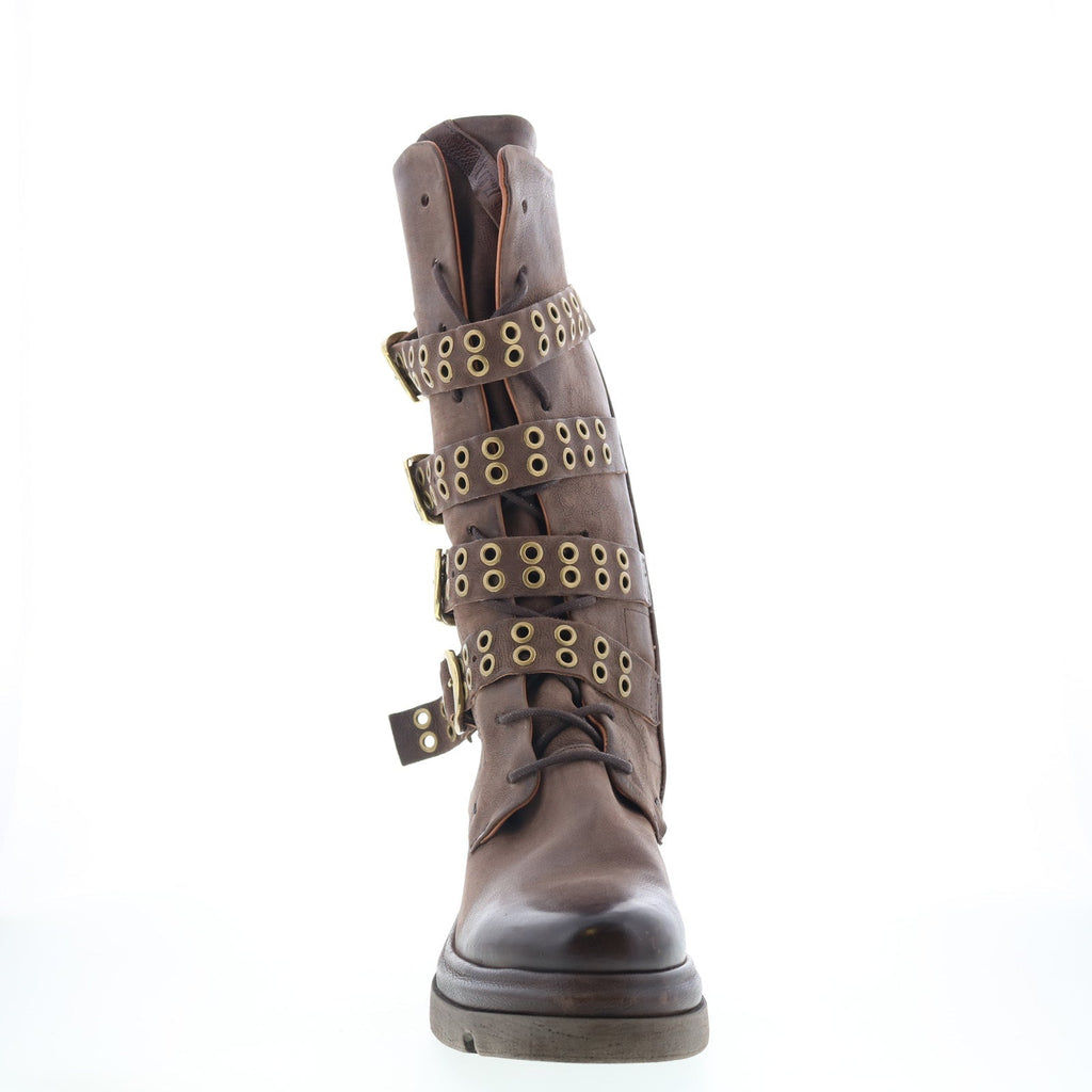 Ellington Womens Brown Leather Zipper Casual Dress Boots