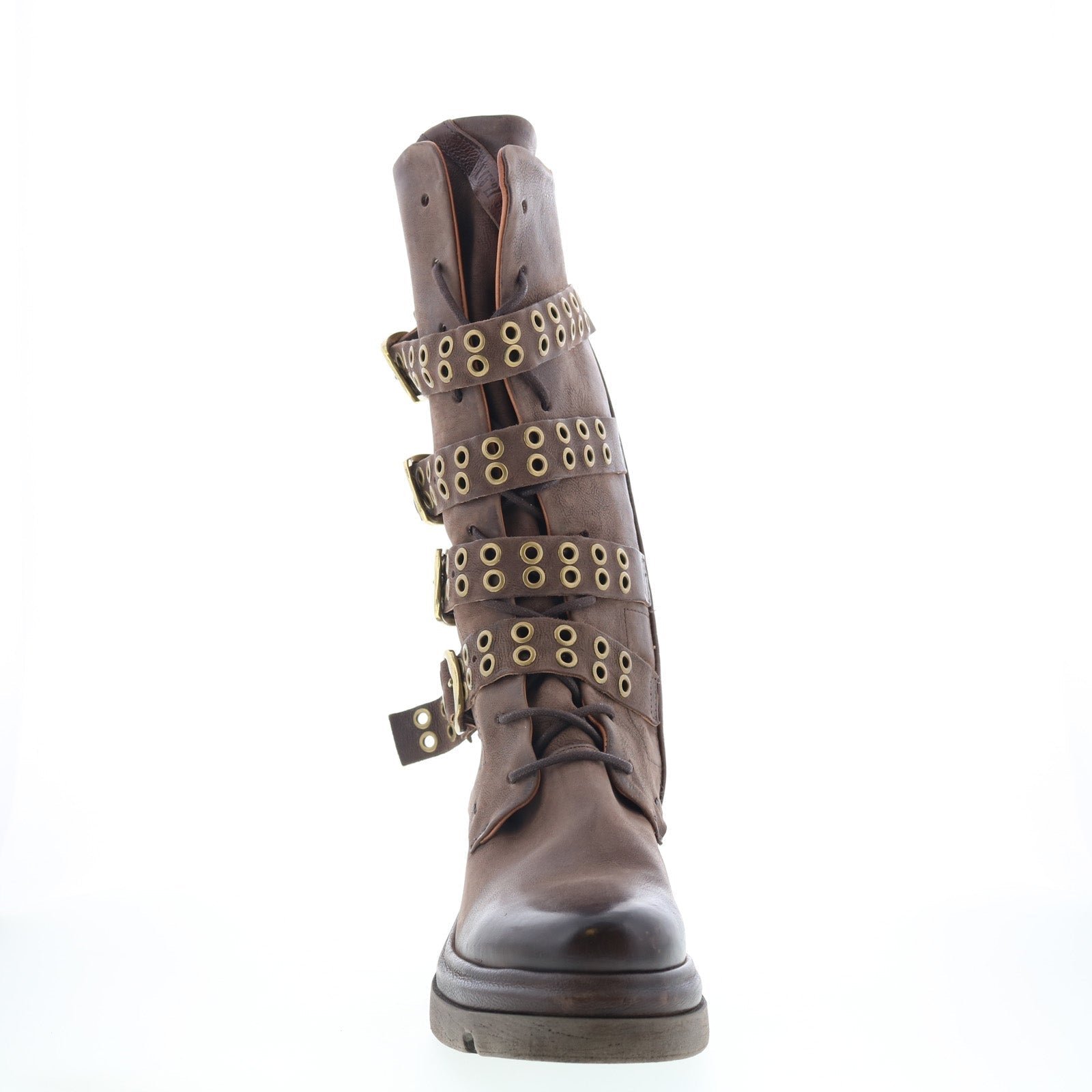Ellington Womens Brown Leather Zipper Casual Dress Boots