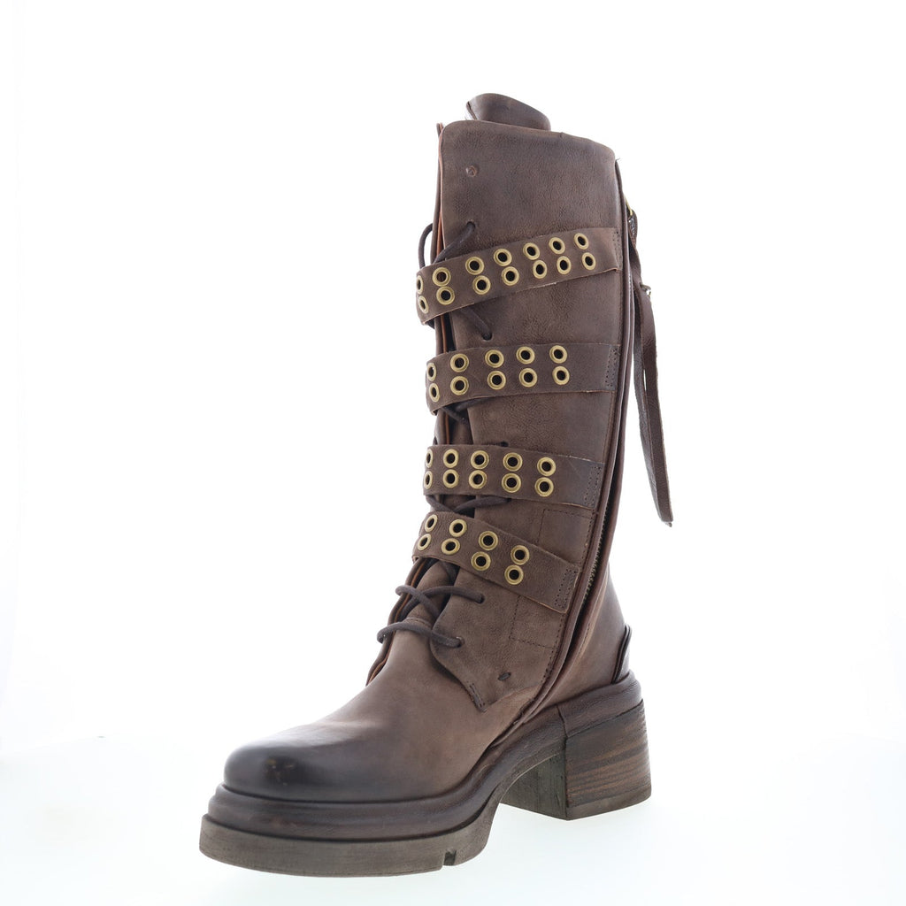 Ellington Womens Brown Leather Zipper Casual Dress Boots
