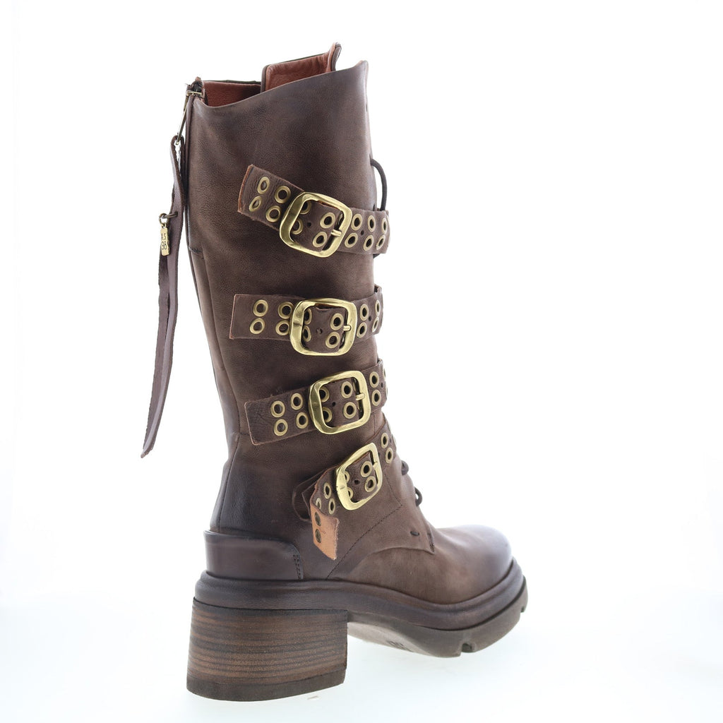Ellington Womens Brown Leather Zipper Casual Dress Boots