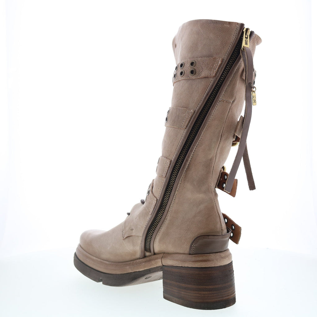 Ellington Womens Brown Leather Zipper Casual Dress Boots