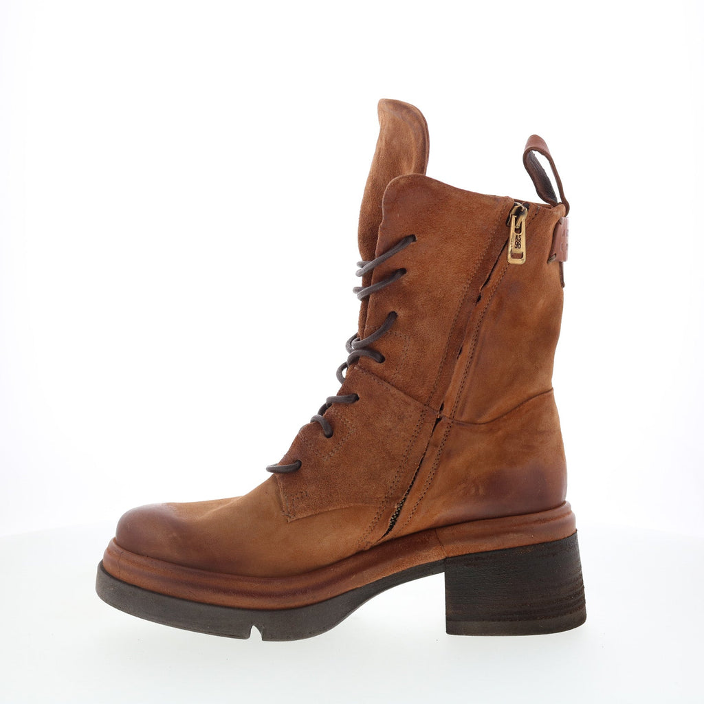 Elvin Womens Brown Suede Lace Up Casual Dress Boots