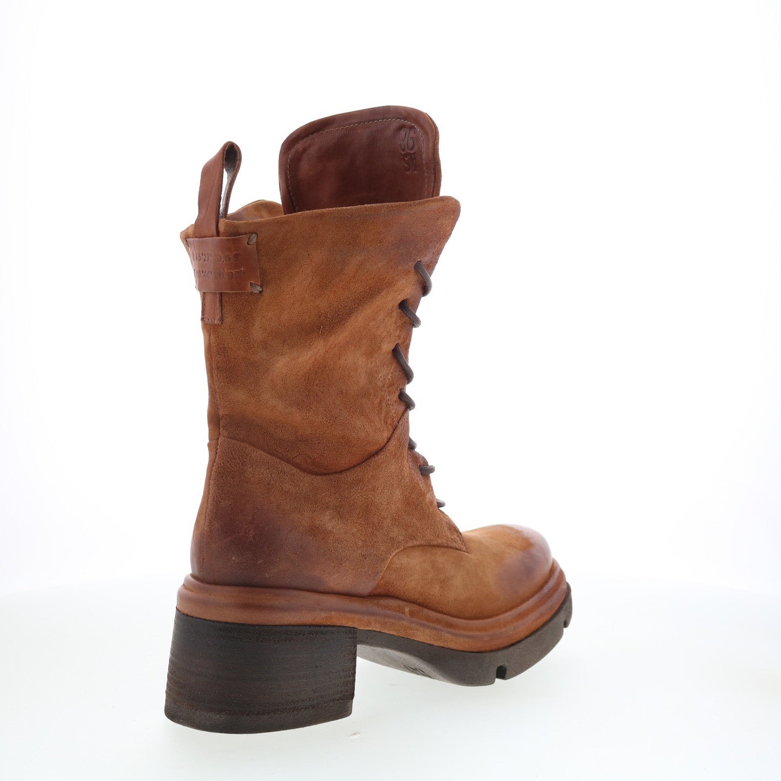 Elvin Womens Brown Suede Lace Up Casual Dress Boots