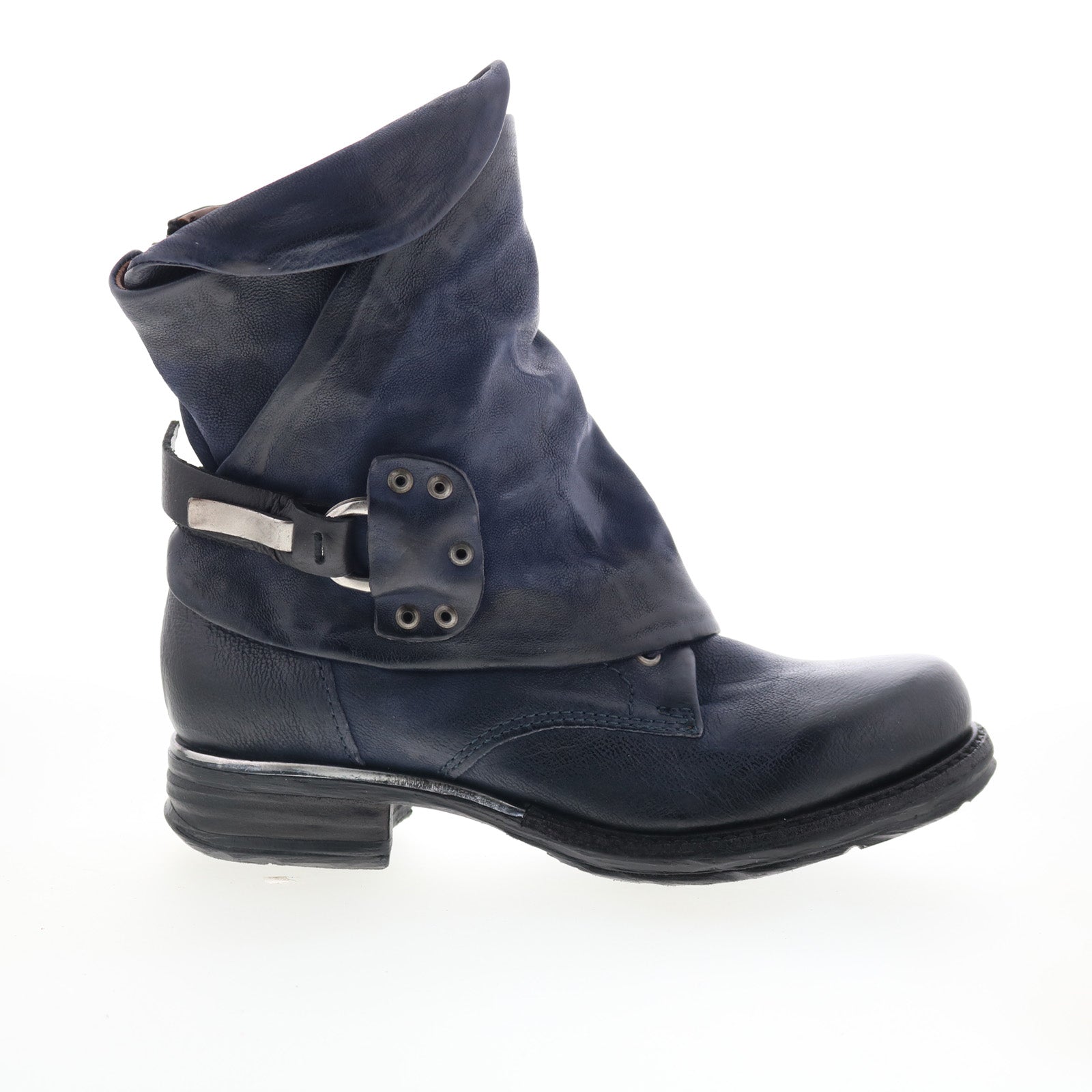 Emerson Womens Black Leather Zipper Casual Dress Boots