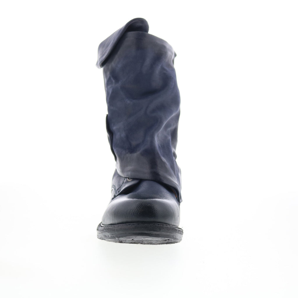 Emerson Womens Black Leather Zipper Casual Dress Boots