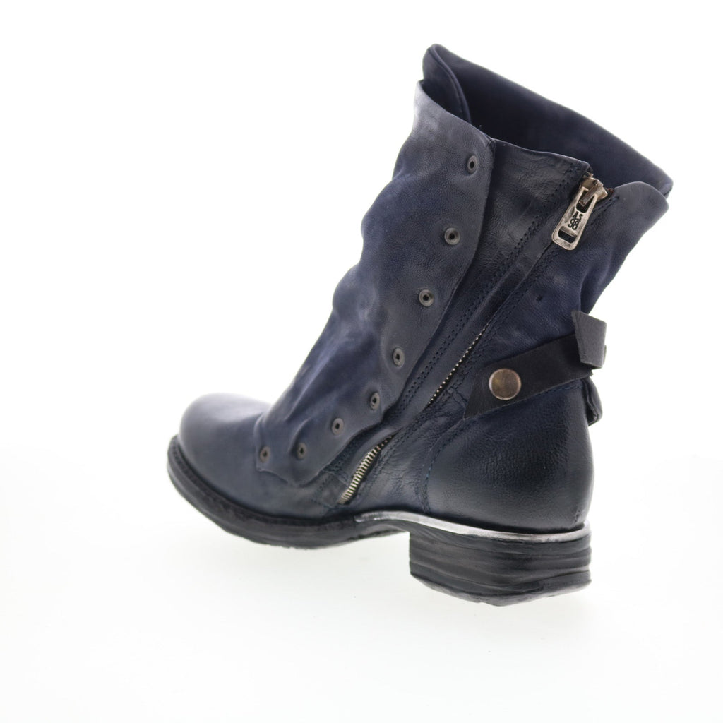 Emerson Womens Black Leather Zipper Casual Dress Boots