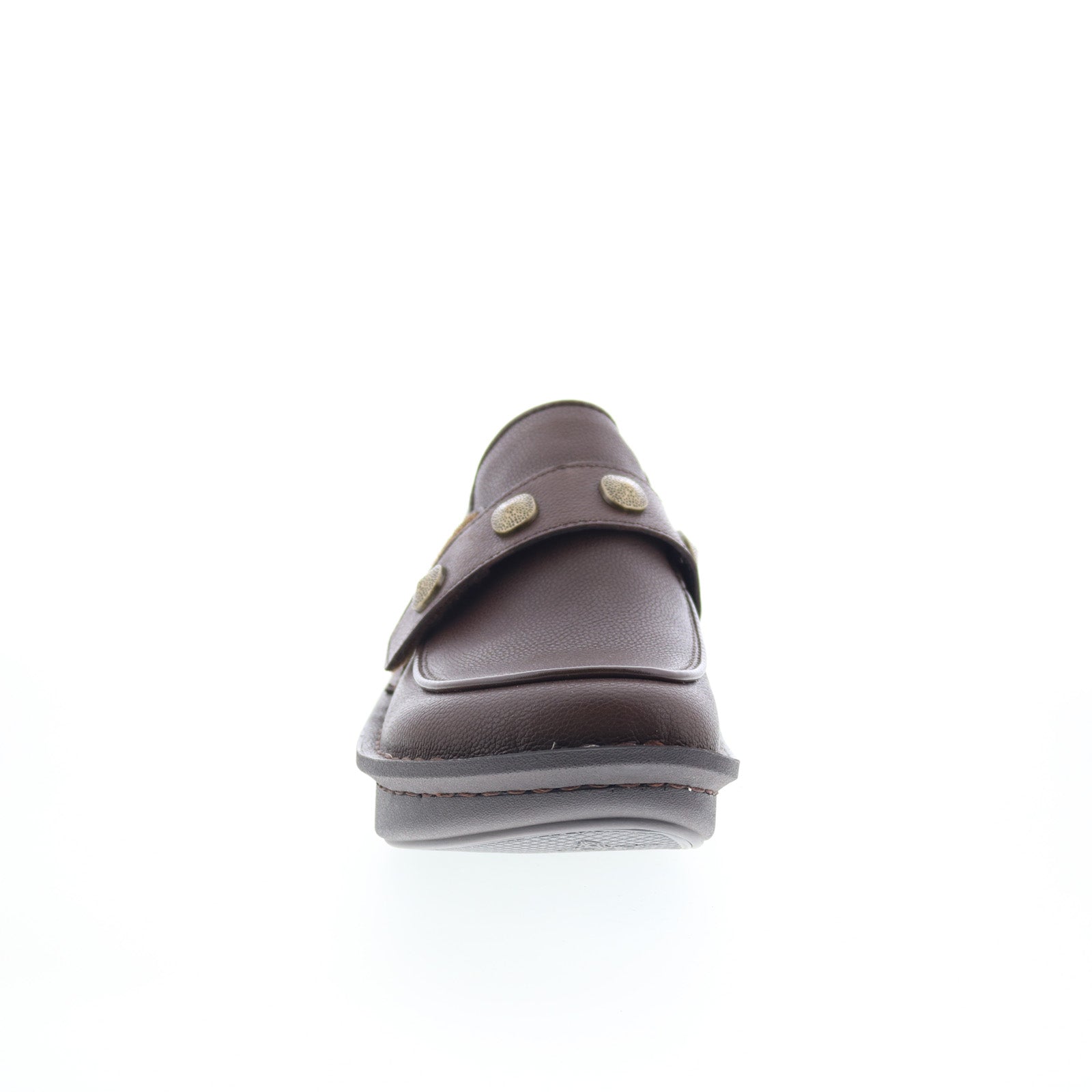 Alegria Ericka Upgrade ERC-8134 Womens Brown Leather Clog Flats Shoes