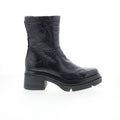 Ethel 2651 Womens Black Leather Zipper Ankle & Booties Boots