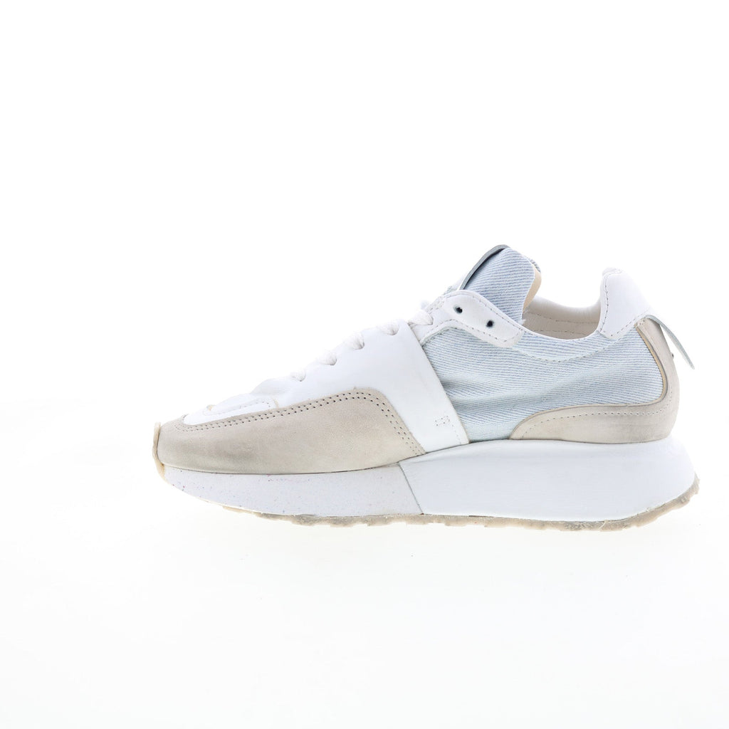 Evander Womens White Synthetic Lace Up Lifestyle Sneakers Shoes