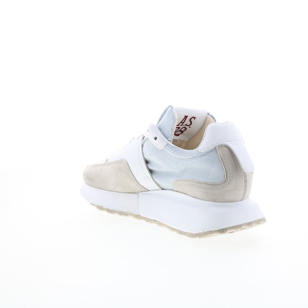 Evander Womens White Synthetic Lace Up Lifestyle Sneakers Shoes