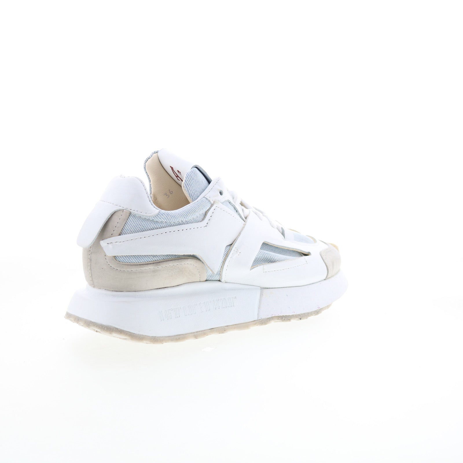 Evander Womens White Synthetic Lace Up Lifestyle Sneakers Shoes