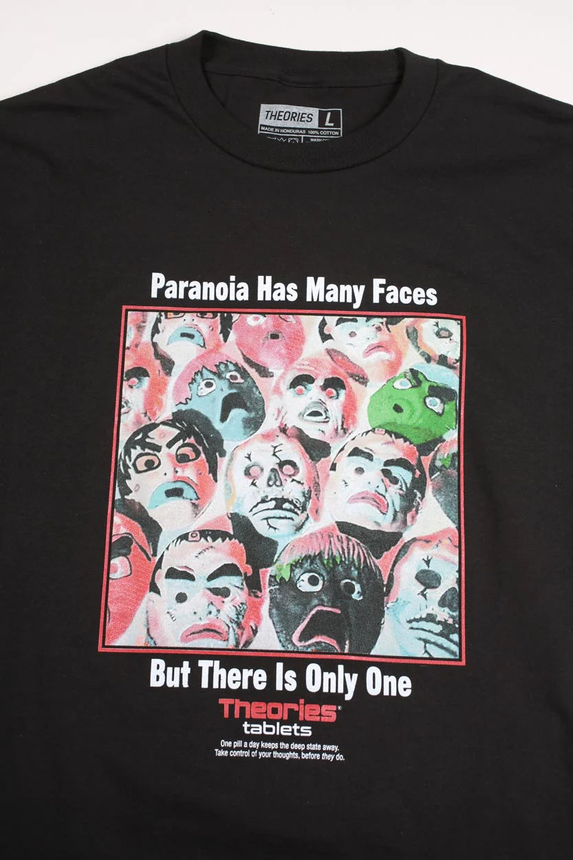 Theories Paranoia Tee Black