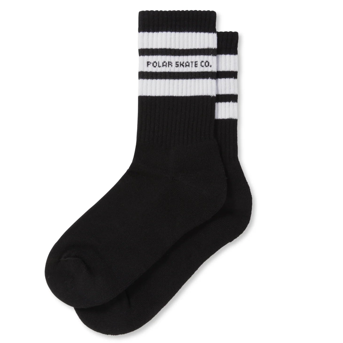 Polar Fat Stripe Socks Black