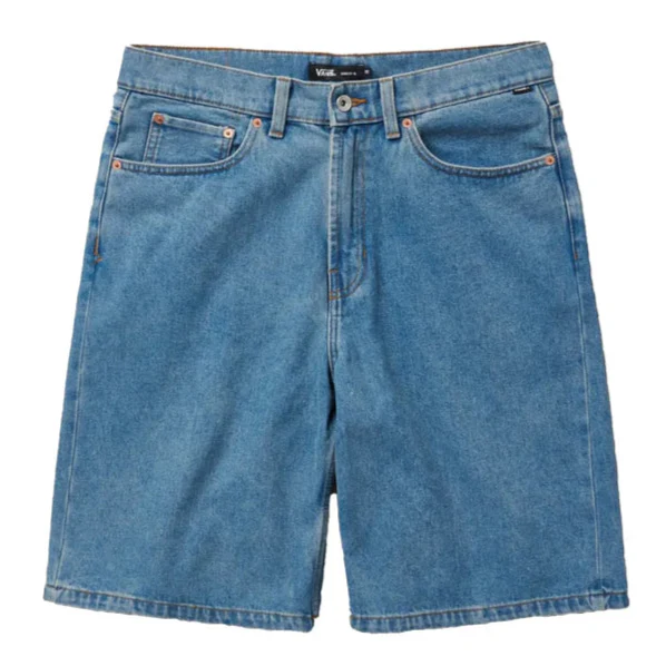 Vans Check 5 Baggy Denim Short Stonewash Blue