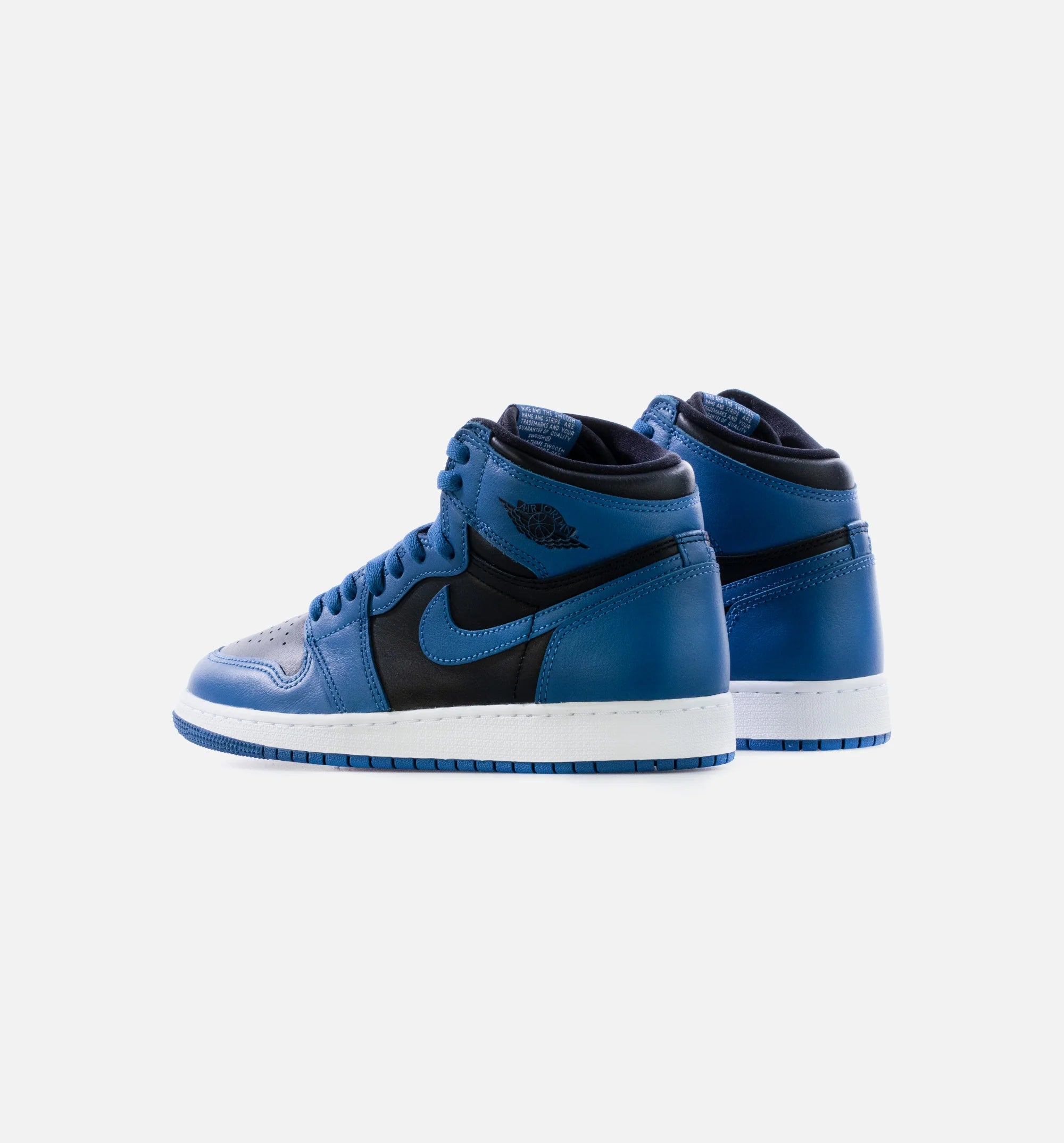 Air Jordan 1 Retro High OG Dark Marina Blue Grade School Lifestyle Shoe Dark Marina Blue Black White Limit One Per Customer