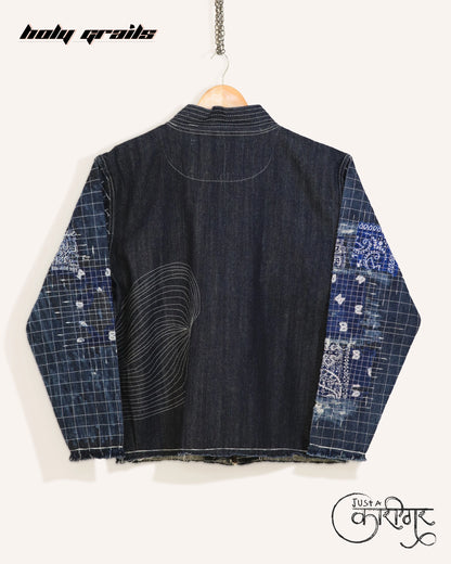 Hastkala Blue Denim Jacket HG x Just A Karigar