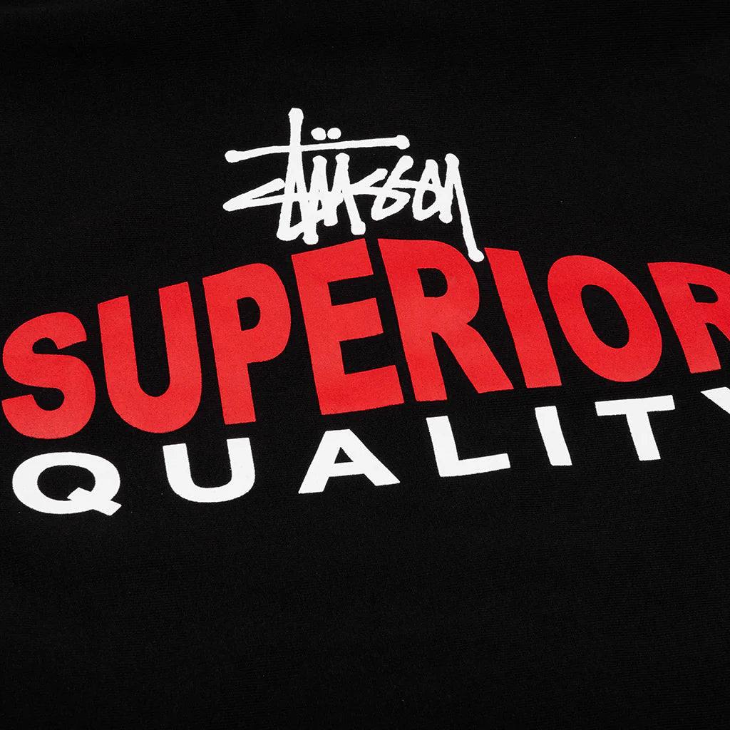 Superior Quality Zip Hoodie Black