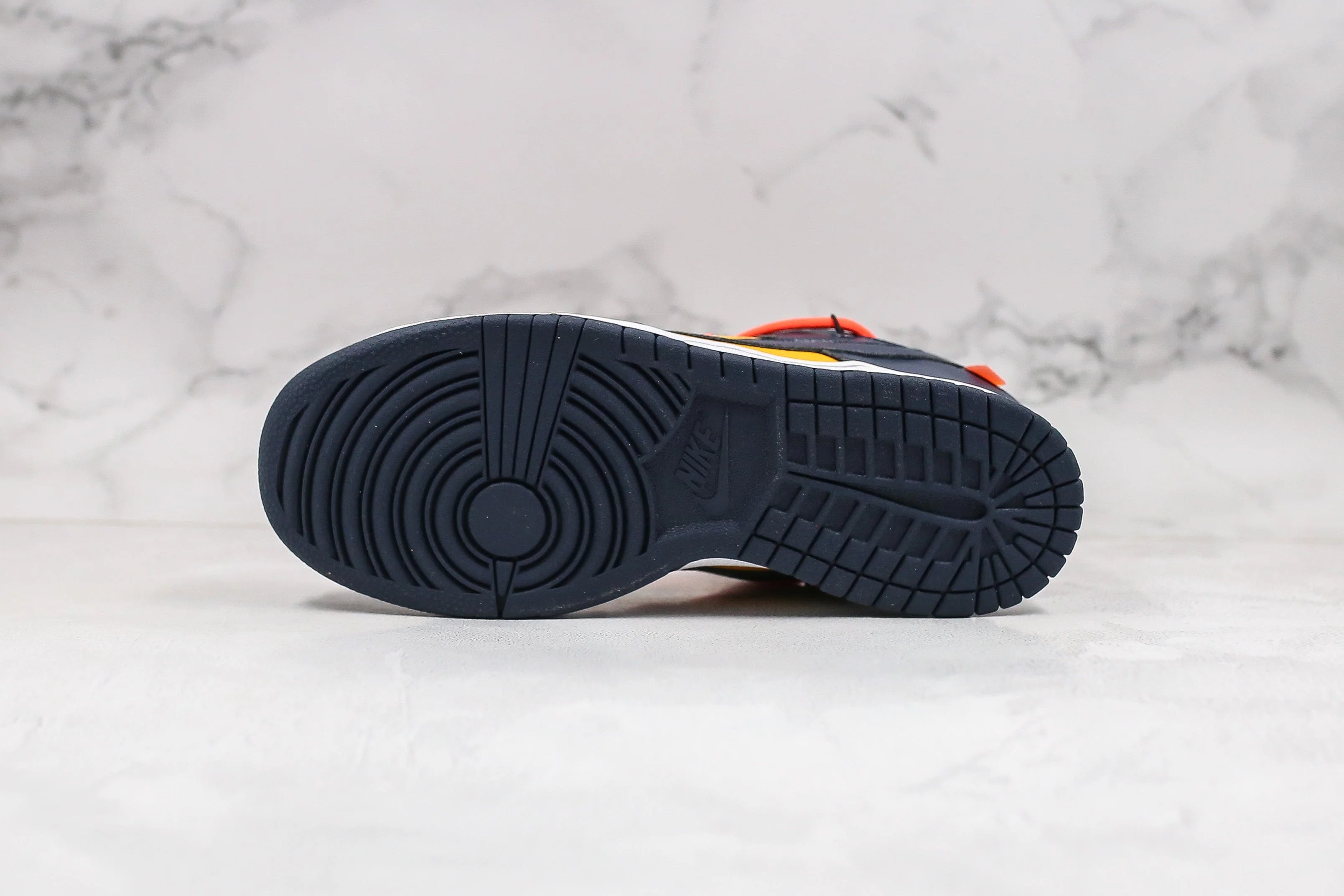 Nike Dunk Low Off White University Gold Mindnight Navy