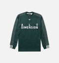 Alexander Wang Collection Mens Soccer Long Sleeve T Shirt Green White