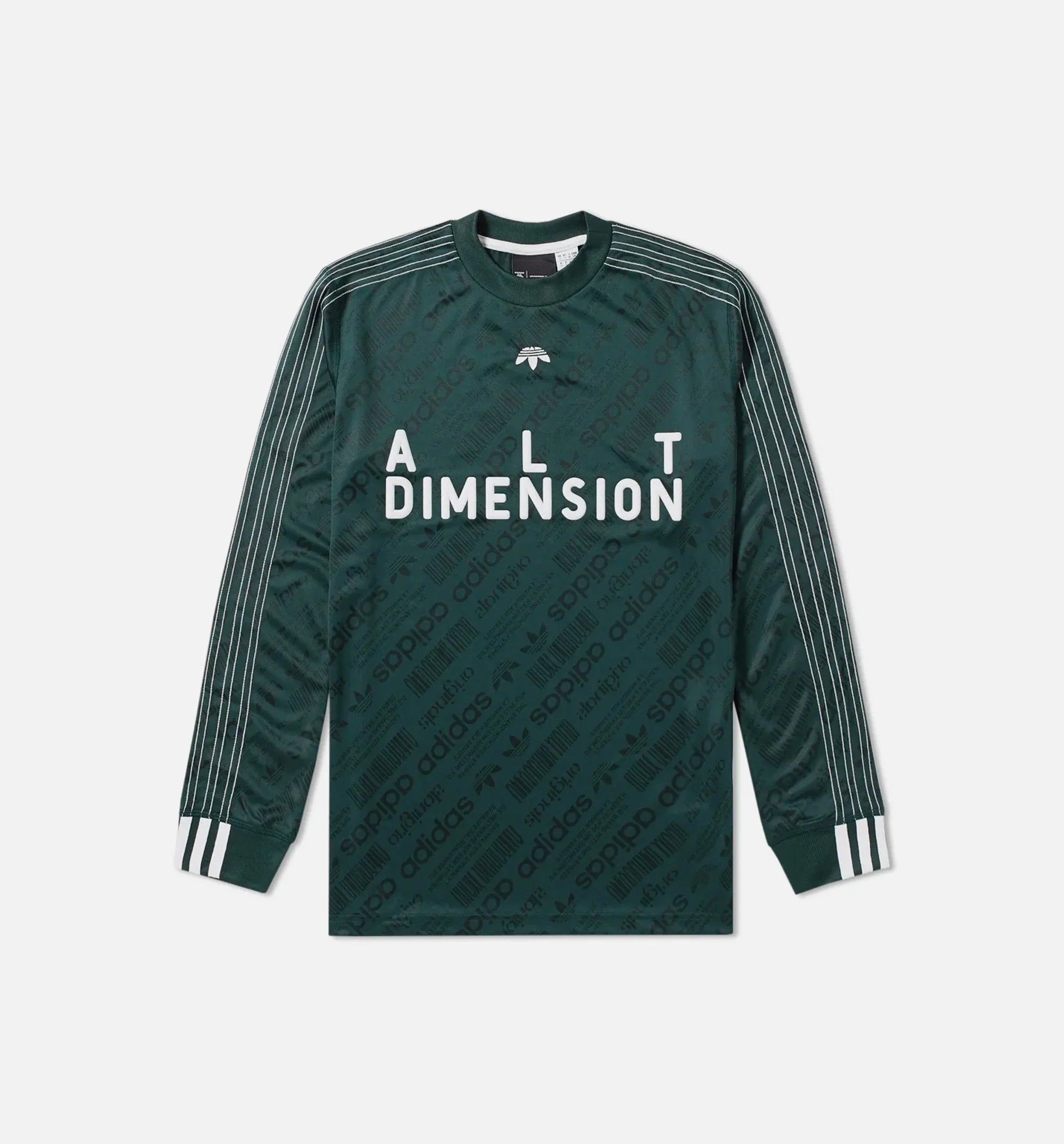 Alexander Wang Collection Mens Soccer Long Sleeve T Shirt Green White