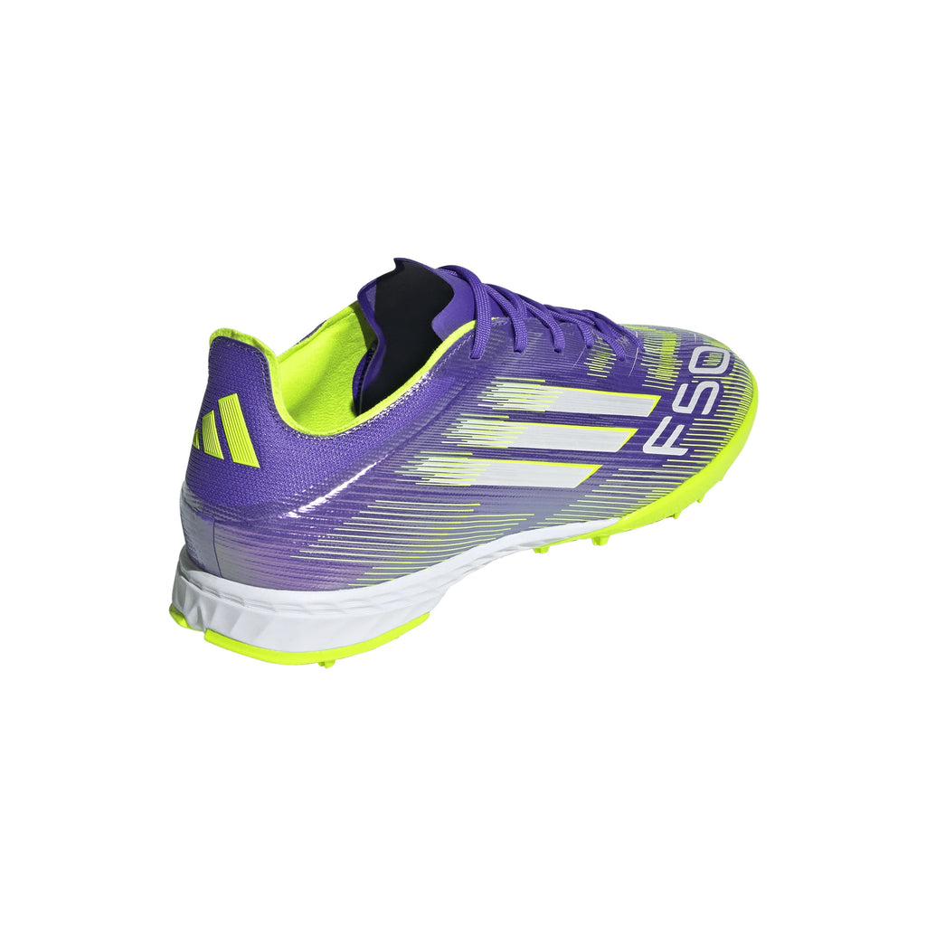 adidas F50 Pro Turf Soccer Cleats Purple White Lemon