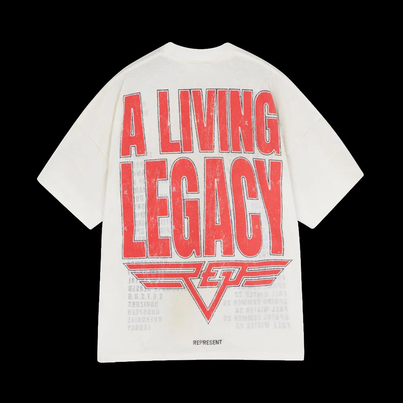 Represent Living Legacy Reversible T Shirt Flat White