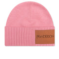 Logo Patch Beanie Pink
