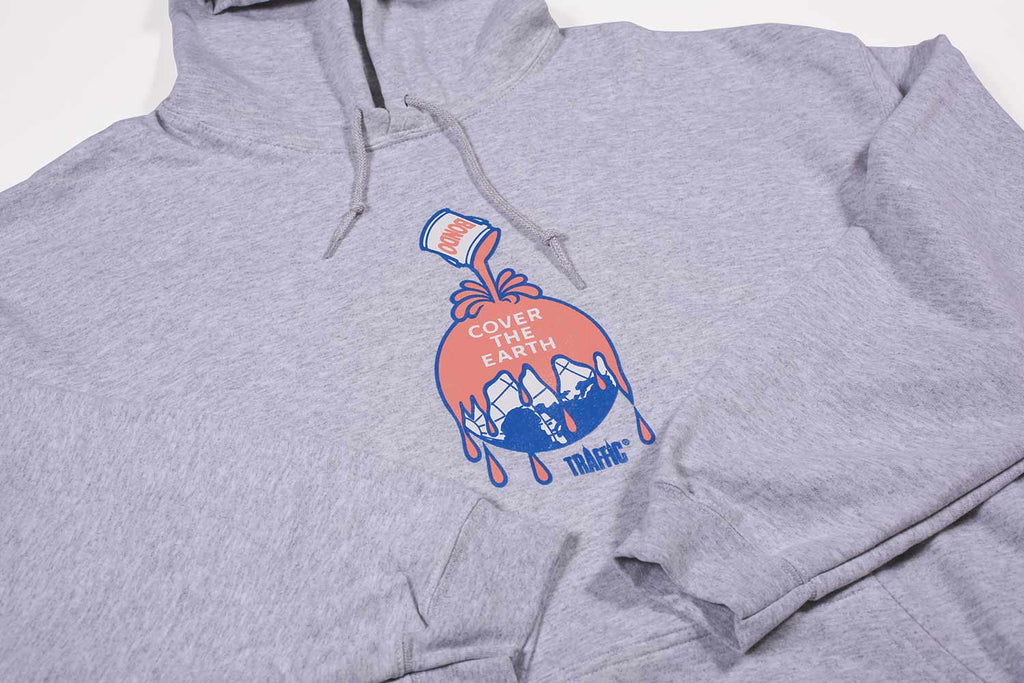 Traffic Cover the Earth Hoodie Heather Grey