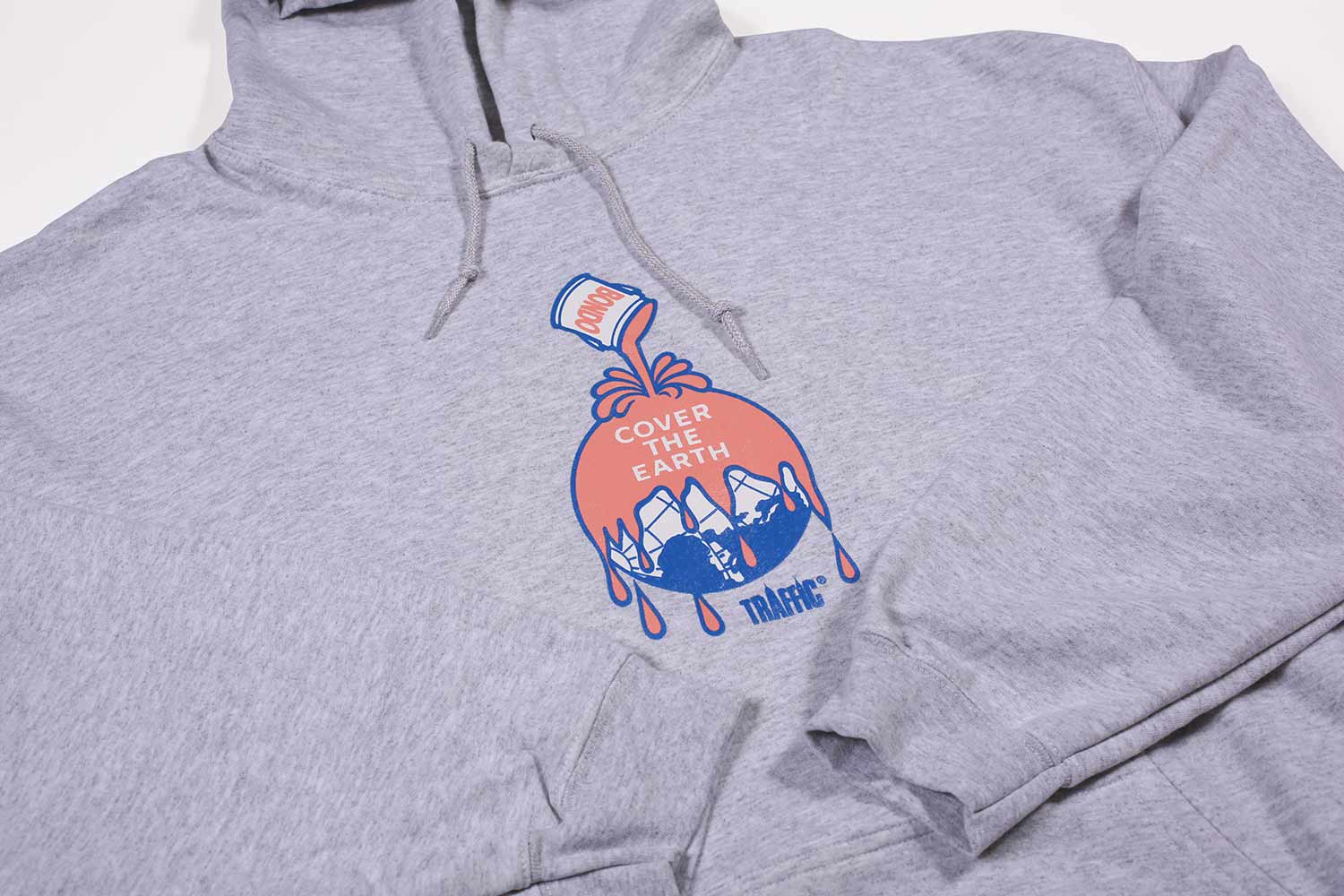 Traffic Cover the Earth Hoodie Heather Grey
