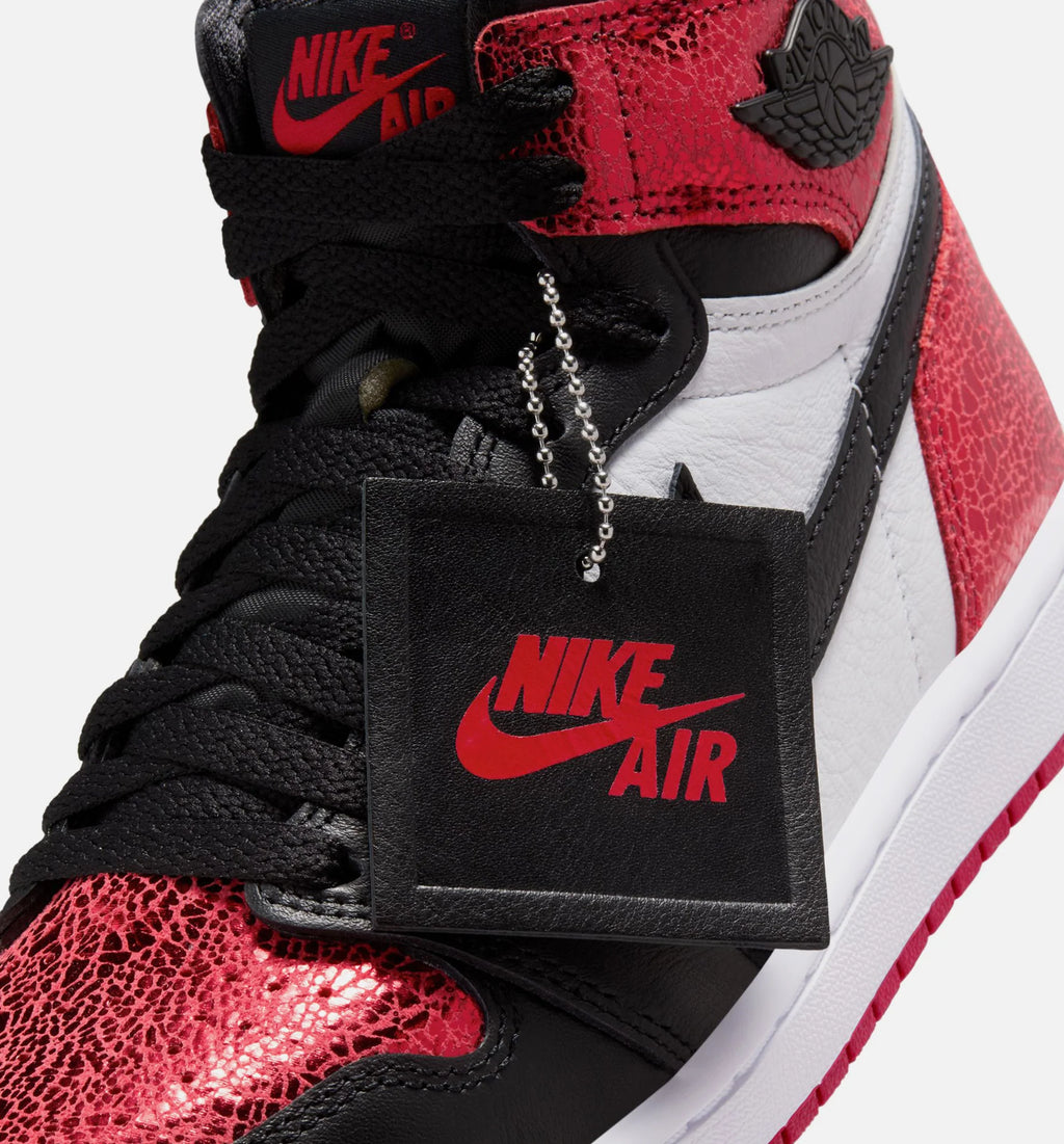 Air Jordan 1 Retro High OG Ruby Womens Lifestyle Shoe Varsity Red Black White