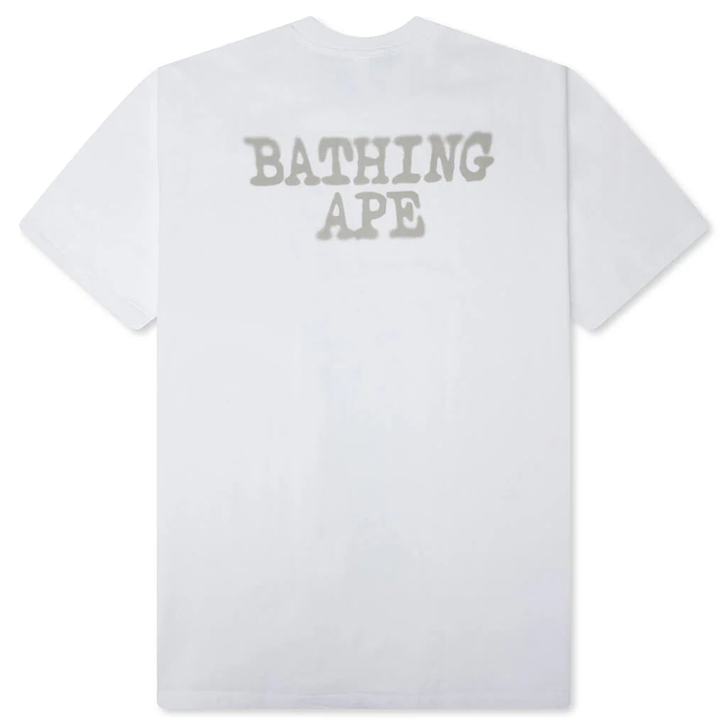 Spray Paint Ape Head Relaxed Fit Tee 1 White