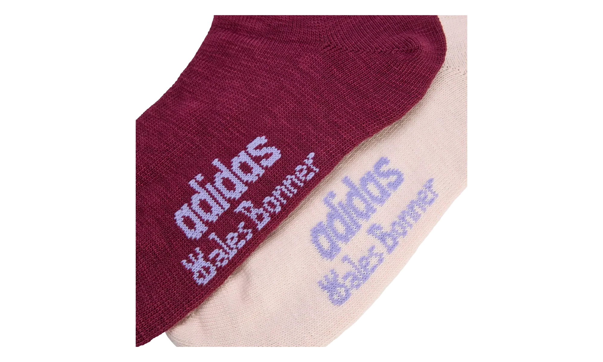Wales Bonner 3-Stripes Socks (2 Pack) "Burgundy / Wonder Quartz" KD7727