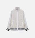 Warm Up Mens Track Top Clear Brown White