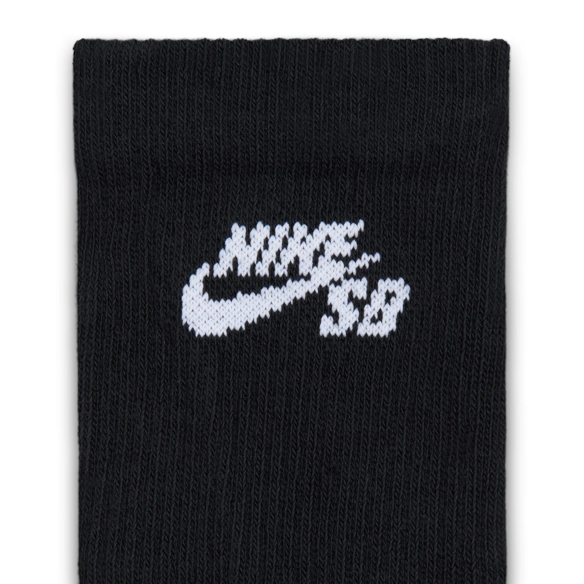Nike SB Everyday Elevated Black Skate Socks 3 Pairs