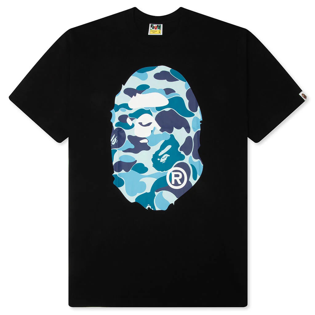 ABC Camo Big Ape Head Tee Black Blue