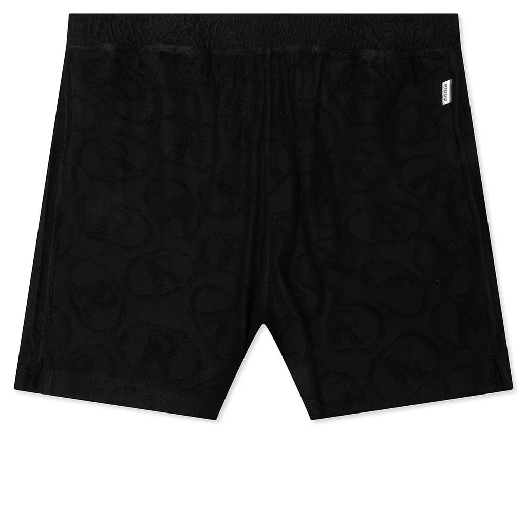 AOP Towel Short Black