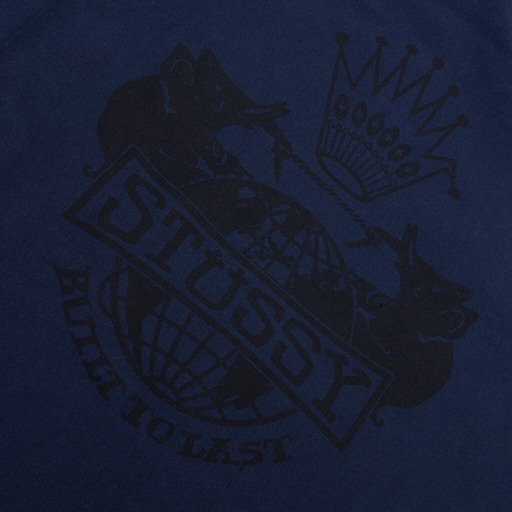 Built To Last Zip Hoodie Navy