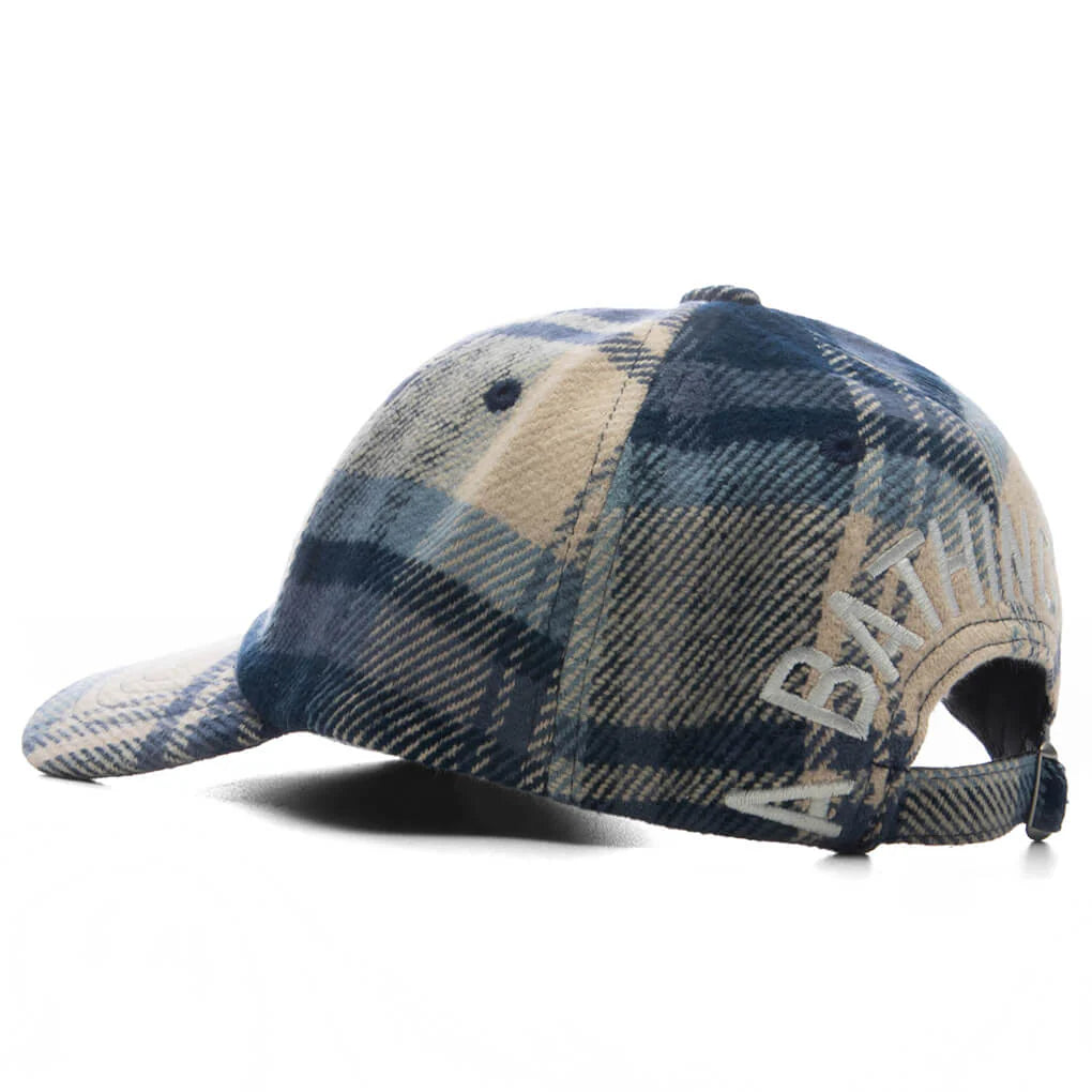 BAPE Check Panel Cap Navy